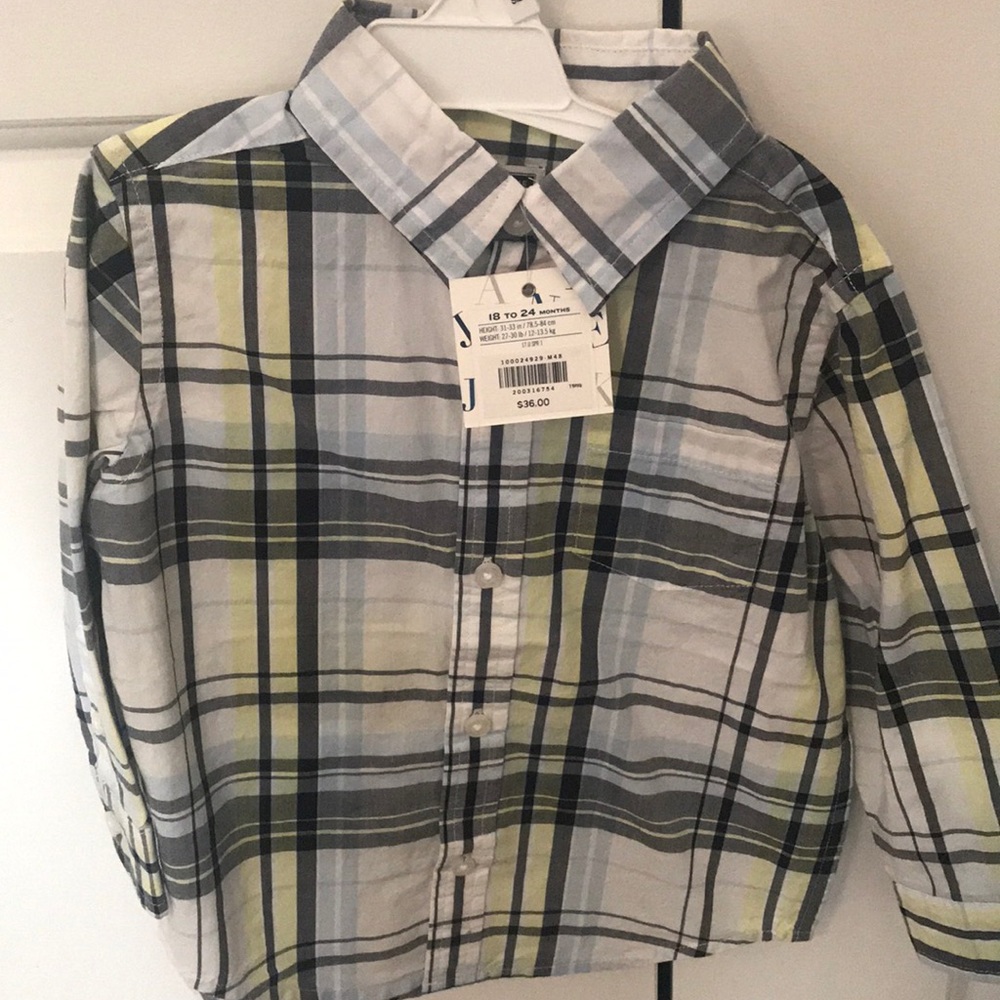 Janie and Jack boys plaid shirt